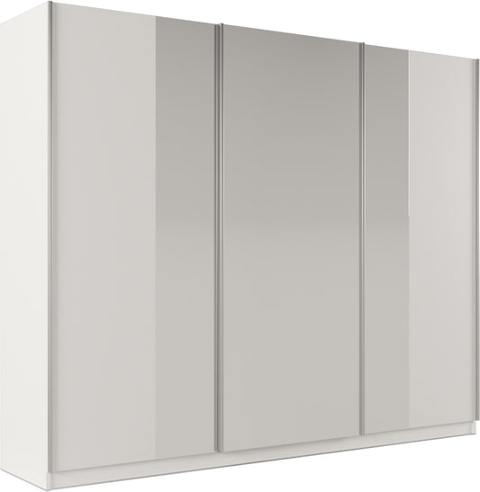 PRAGA 250 Wardrobe White/Mirror