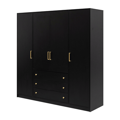 Wardrobe RETRO D4 Black