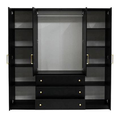 Wardrobe RETRO D4 Black