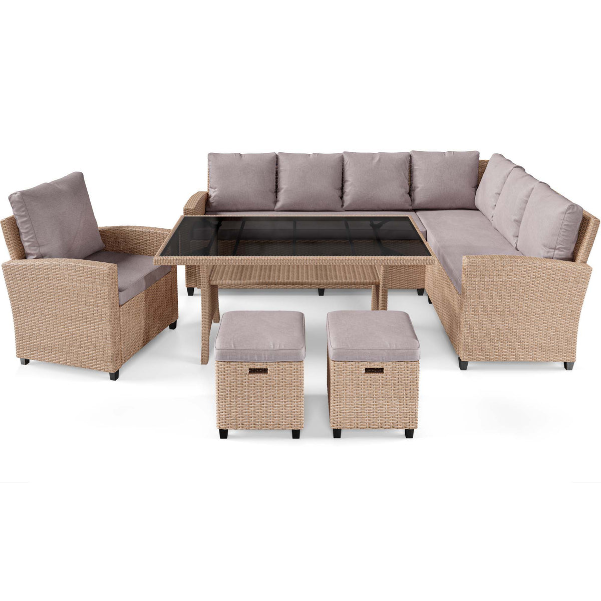 ROSSANO garden furniture DV-042GF - Beige/Light Grey
