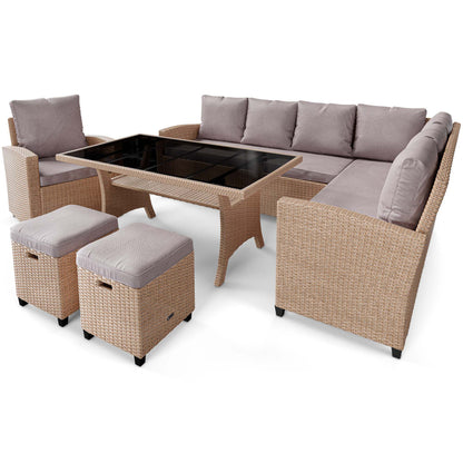 ROSSANO garden furniture DV-042GF - Beige/Light Grey