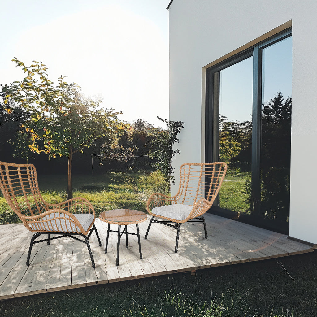 SERRANTE garden furniture - Beige/Light Grey