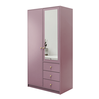 Wardrobe SIENA II D2 Plum + Mirror