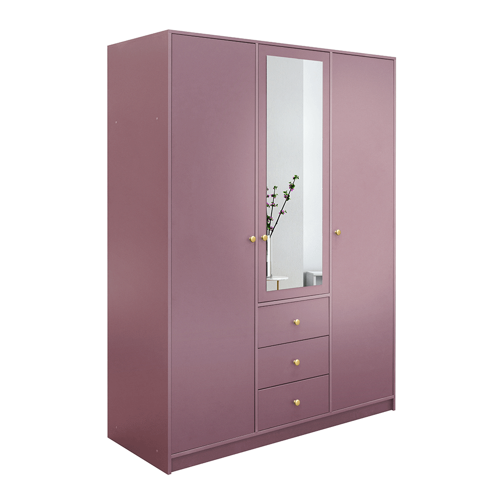 Wardrobe SIENA II D3 Plum + Mirror