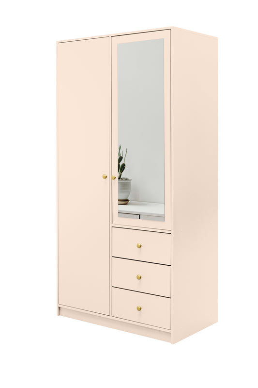 Wardrobe SIENA II D2 Sand Beige + Mirror