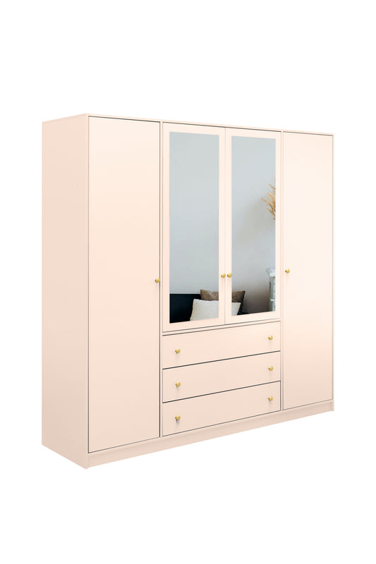 Wardrobe SIENA II D4 Sand Beige + Mirror