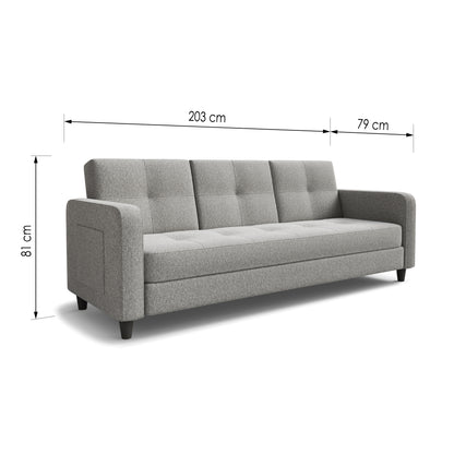 Sofa bed Agnes DF-008SB - Dark grey