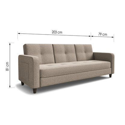 Sofa bed Agnes DF-008SB - Linen beige