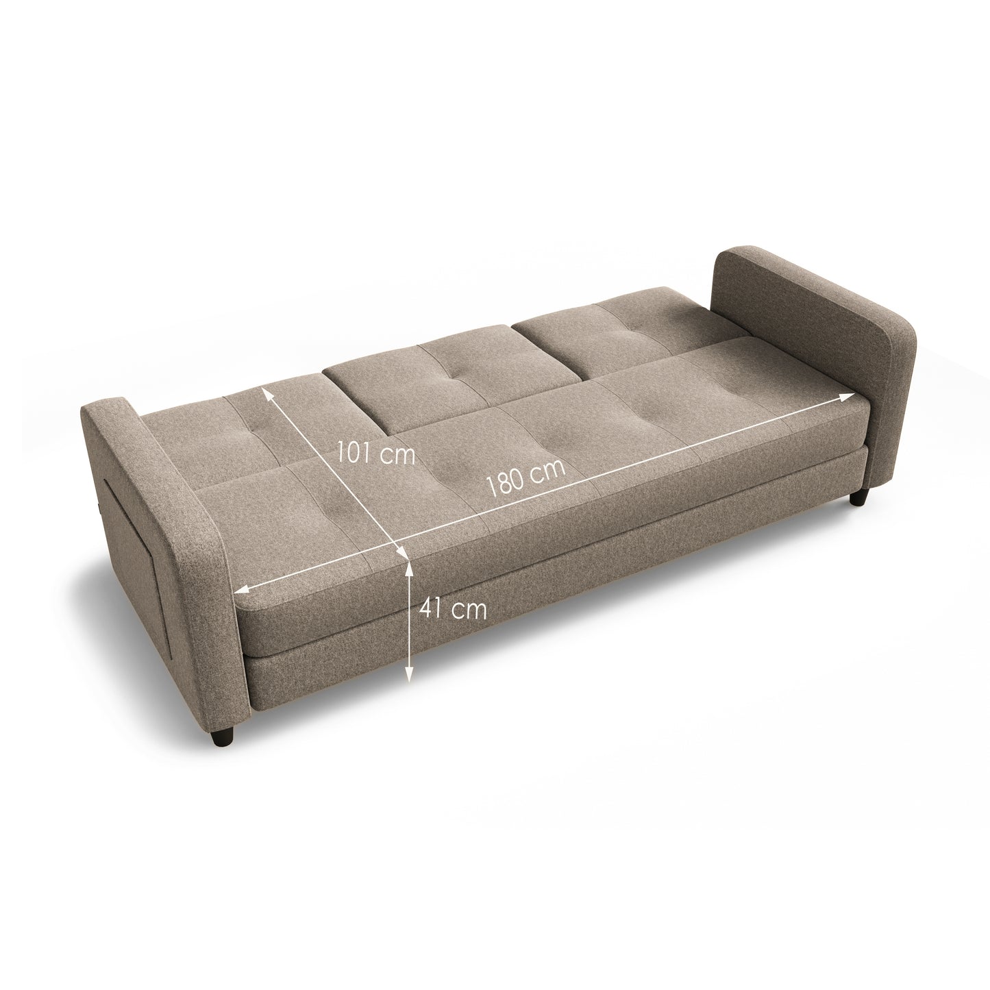 Sofa bed Agnes DF-008SB - Linen beige