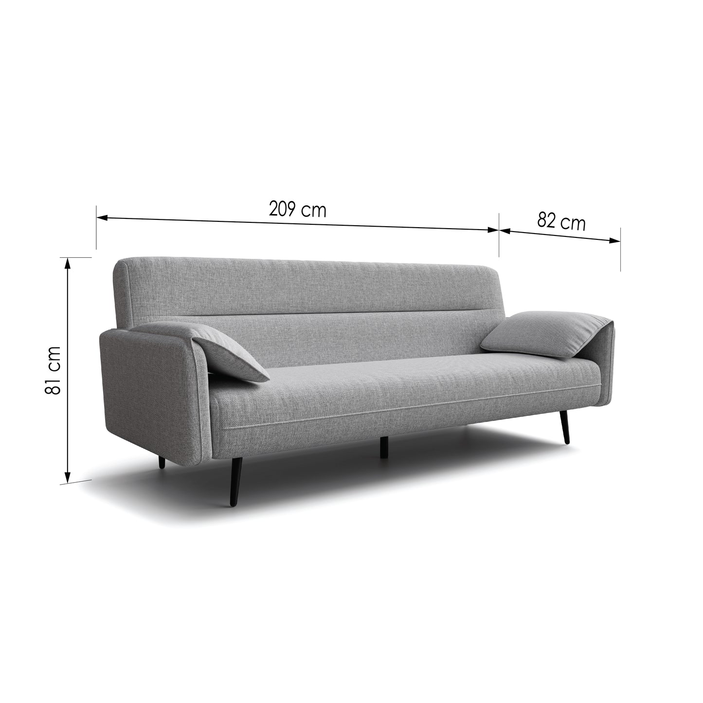 Sofa bed Claudia DF-001SB - Grey