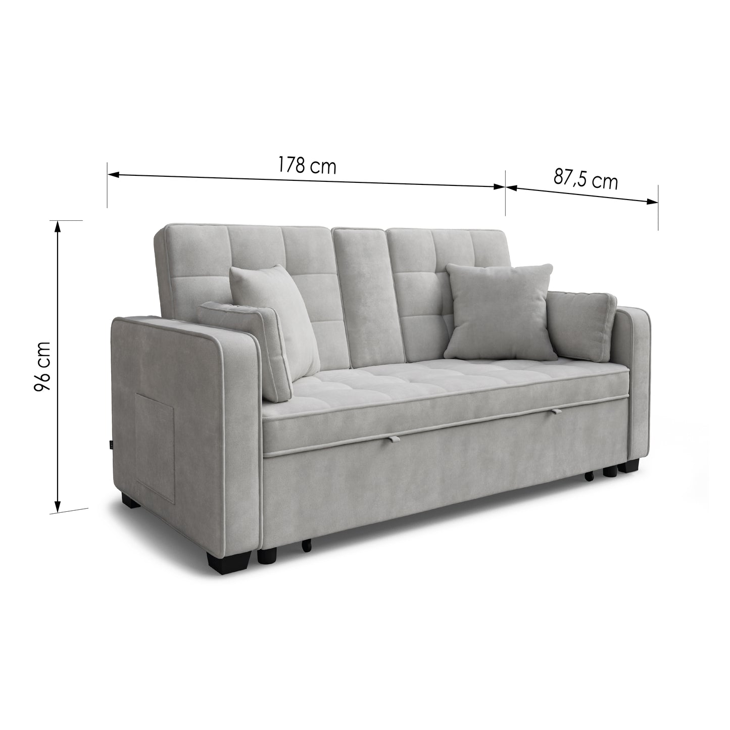 Sofa bed Kinsley DF-016SB - Grey