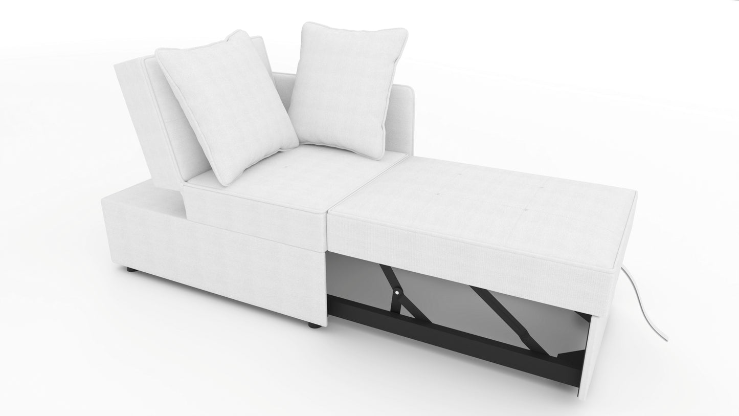 Sofa bed Lelani DF-015SBR right-hand - Cream