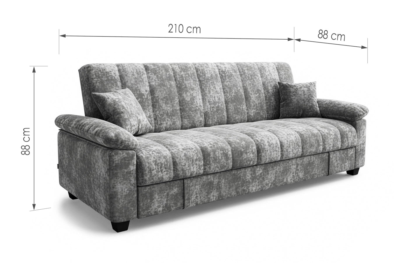 Sofa bed Veronica DF-009SB - Dark grey