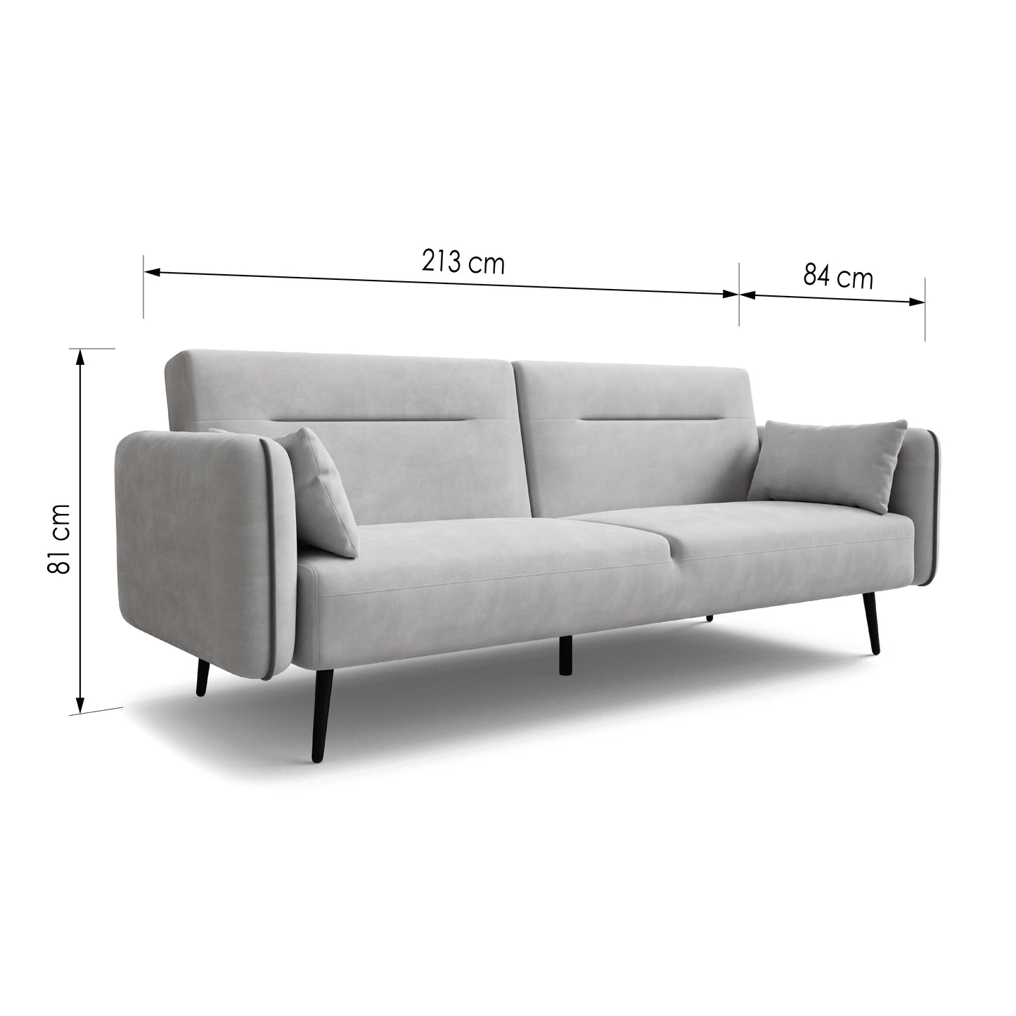Sofa bed Yasmine DF-006SB - Light grey
