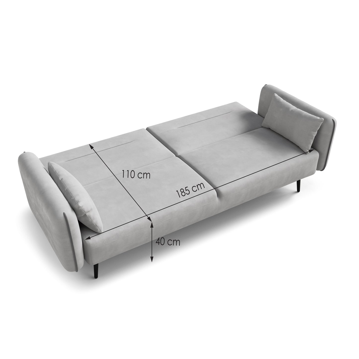 Sofa bed Yasmine DF-006SB - Light grey