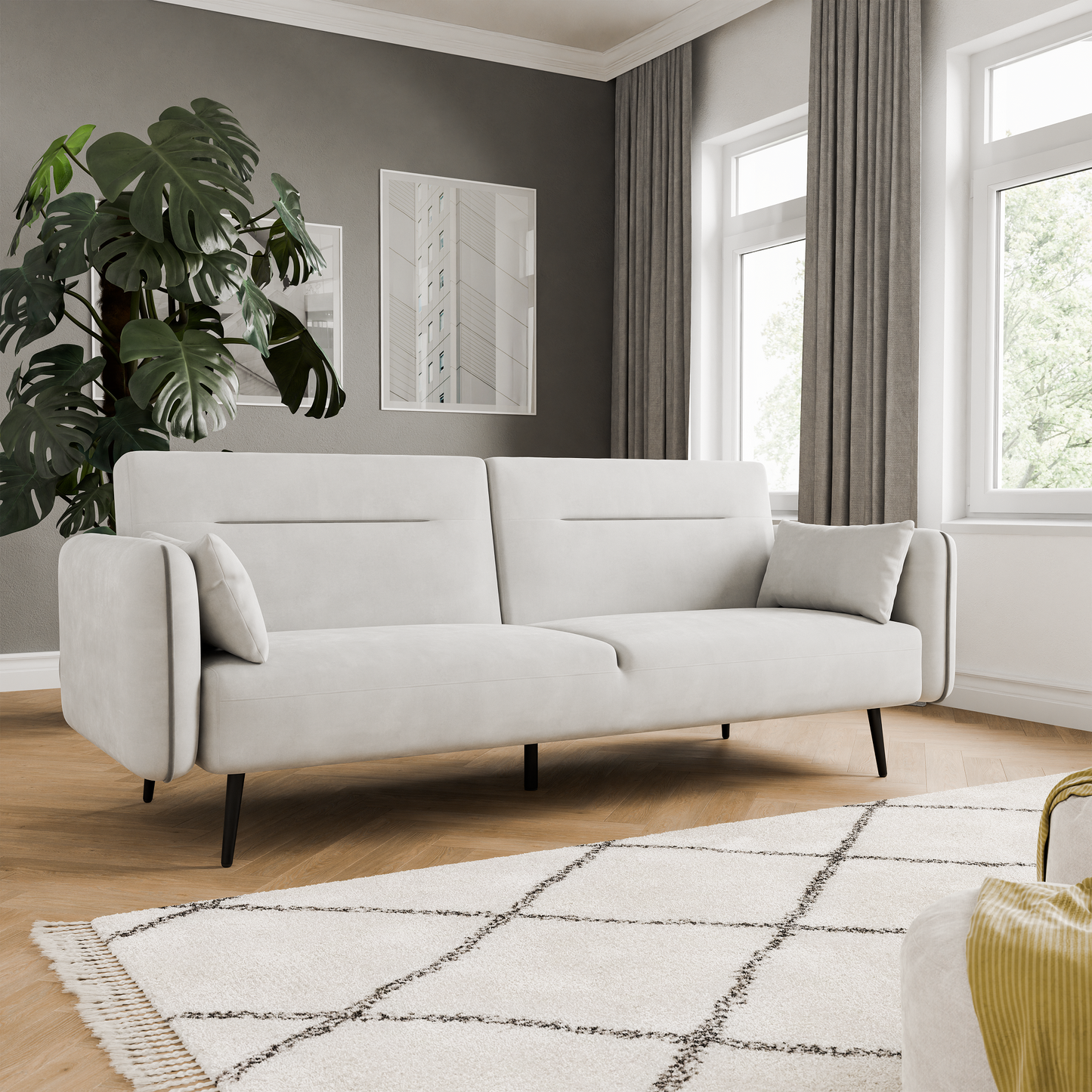 Sofa bed Yasmine DF-006SB - Light grey