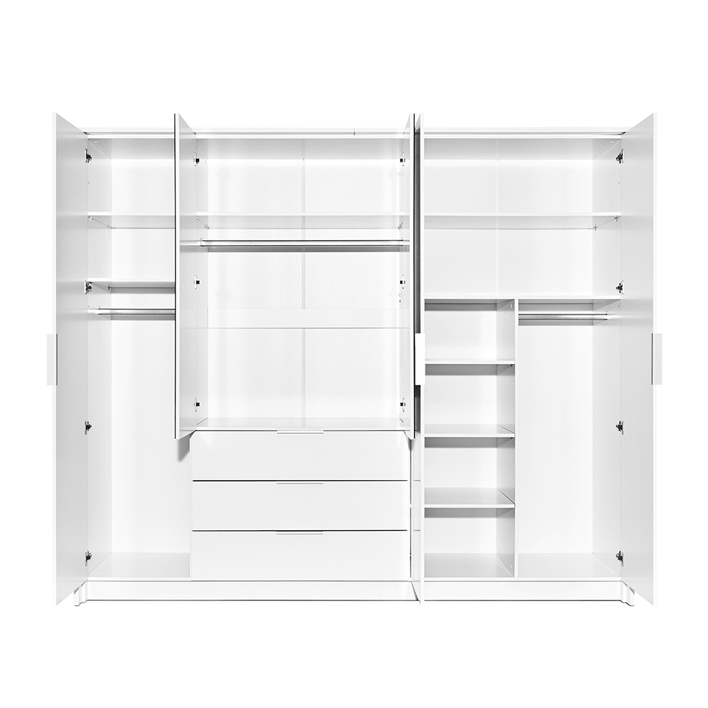 Wardrobe TOGO 255 Graphite + Mirror