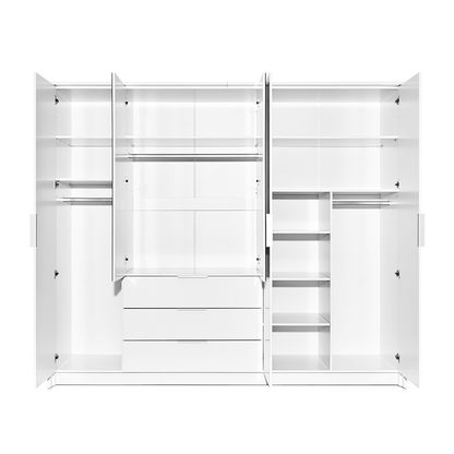 Wardrobe TOGO 255 Graphite + Mirror