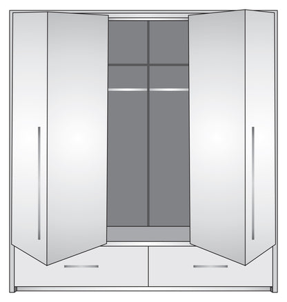 TOLEDO 210 Wardrobe GRAFIT