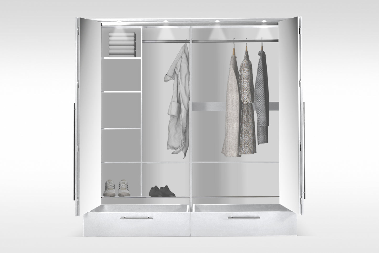 TOLEDO 210 Wardrobe GRAFIT