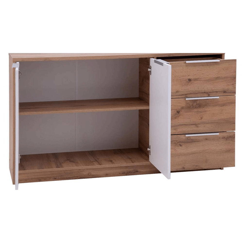 Sideboard VIENNA Oak Wotan / White