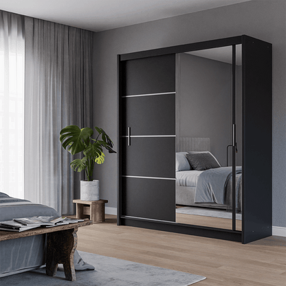 Wardrobe VISTA 180 Black