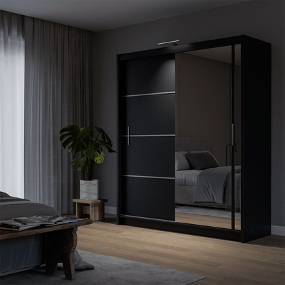 Wardrobe VISTA 180 Black