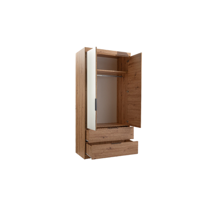 Wardrobe MAJORKA 103 White /Mirror