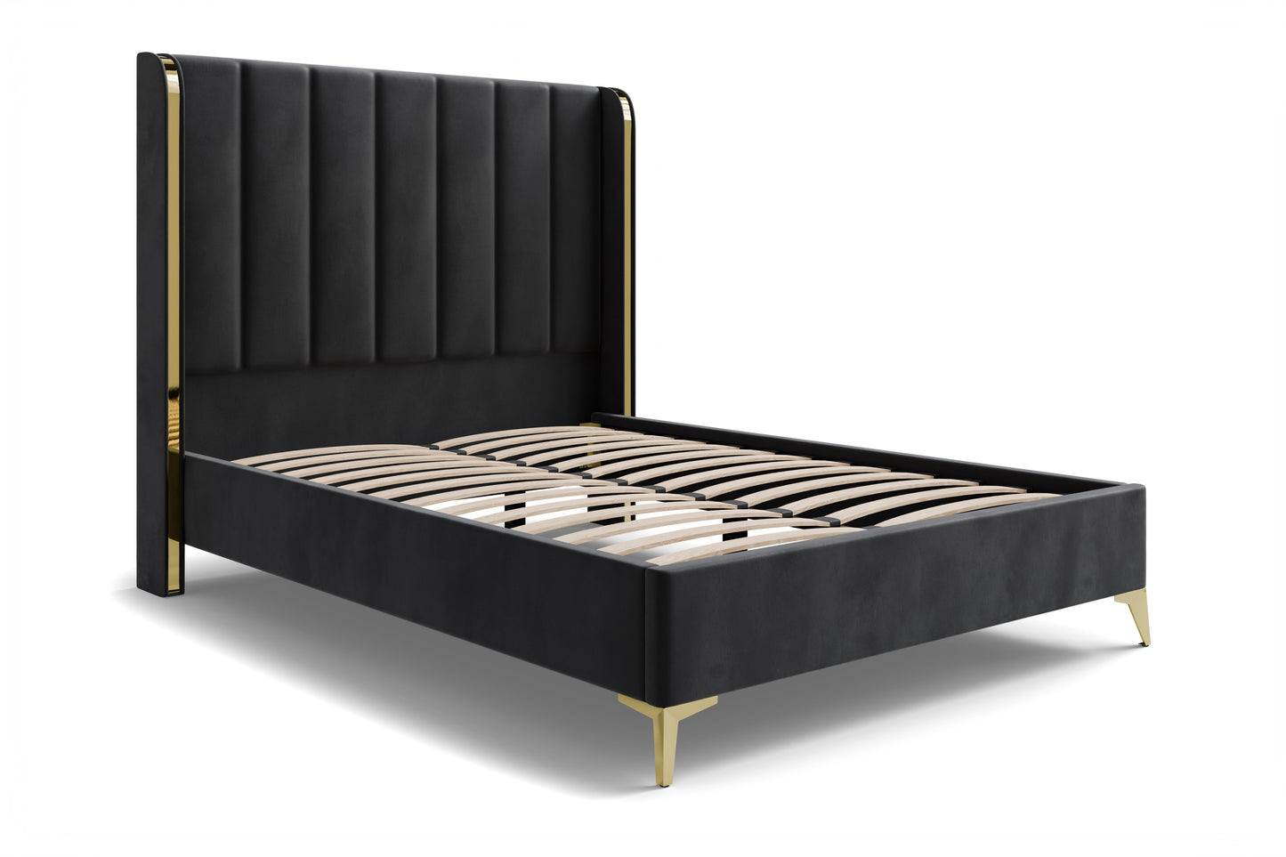 Bed  William DF-201UB_DB - Black