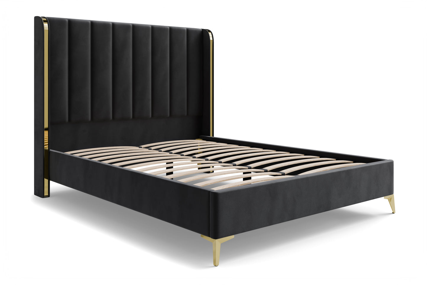 Bed  William DF-201UB_K - Black