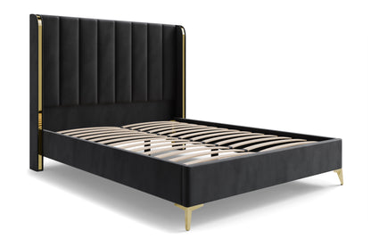 Bed  William DF-201UB_K - Black