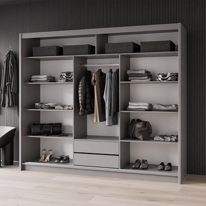 Wardrobe ARUBA 250 Graphite