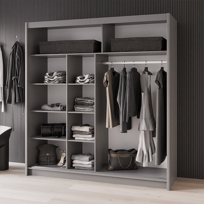 Wardrobe DAKOTA 203 Graphite