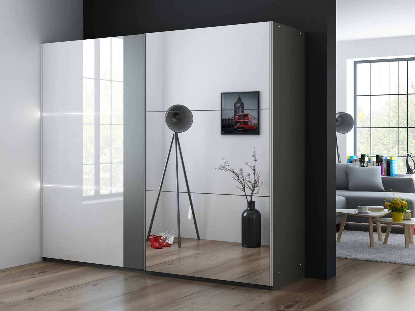 Wardrobe TUNIS 250 Grey