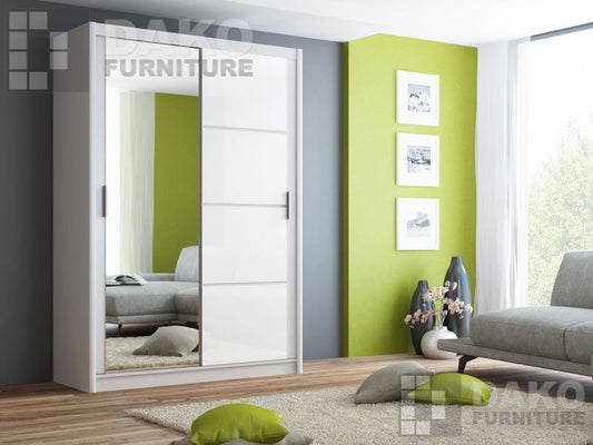 BRANDON 150 Wardrobe White White