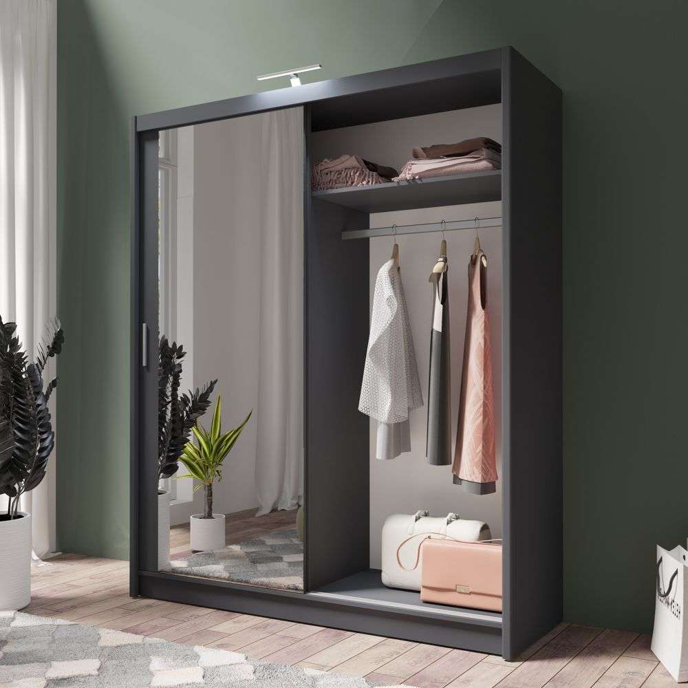 Wardrobe PARIS 180 Graphite