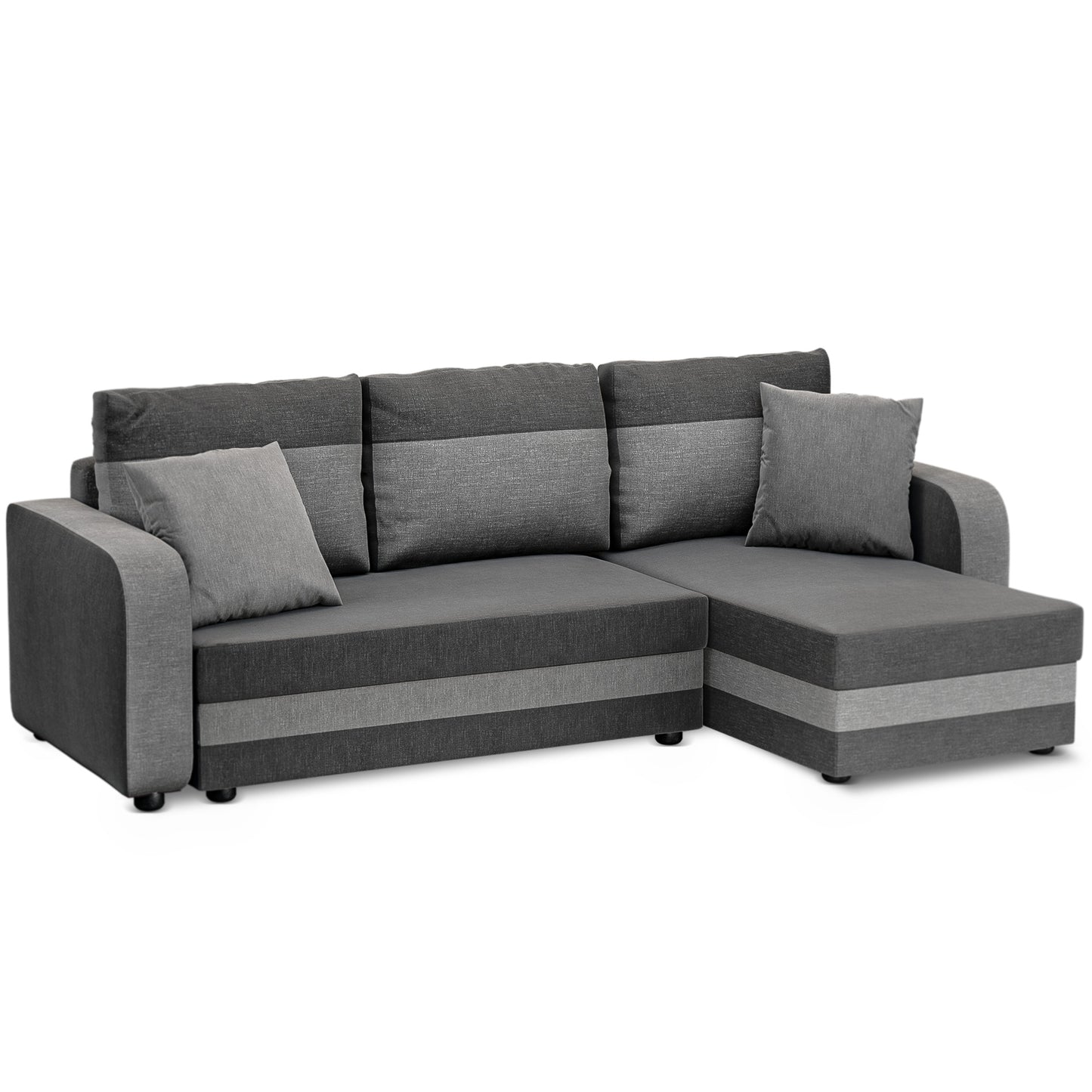Corner sofa bed Hamlet DF-025CSB - Dark Grey/Light Grey (Lux 06/05)