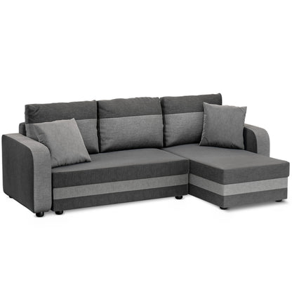 Corner sofa bed Hamlet DF-025CSB - Dark Grey/Light Grey (Lux 06/05)