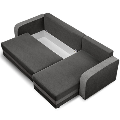 Corner sofa bed Hamlet DF-025CSB - Dark Grey/Light Grey (Lux 06/05)