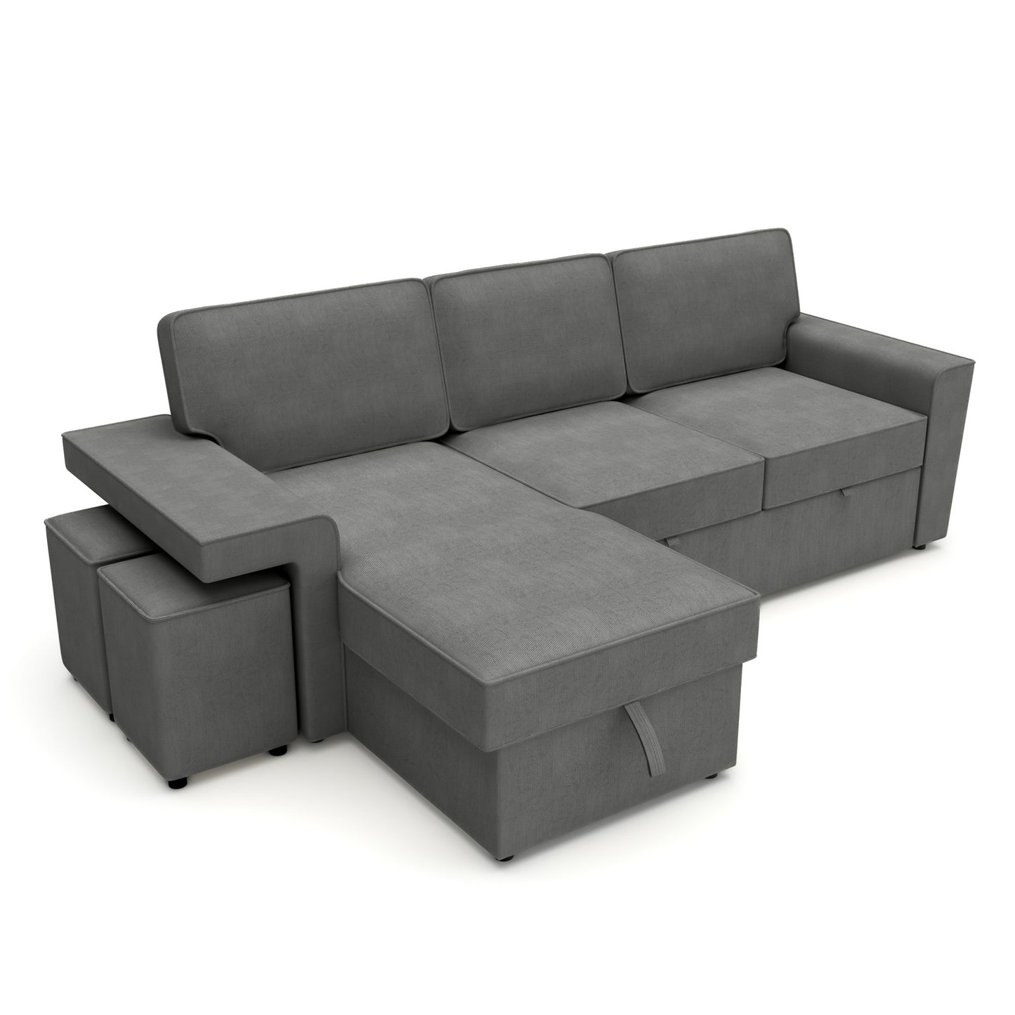 Corner sofa bed Everly DF-019CSB reversible - Graphite