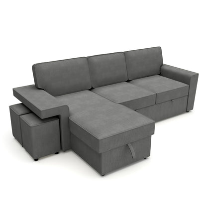 Corner sofa bed Everly DF-019CSB reversible - Graphite