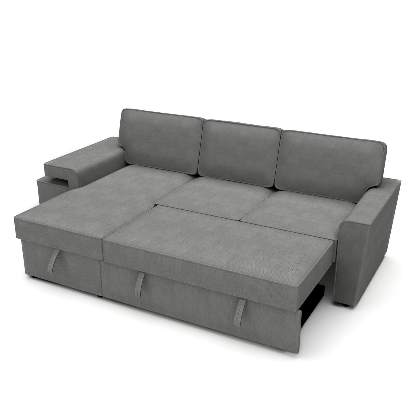Corner sofa bed Everly DF-019CSB reversible - Graphite