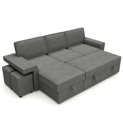 Corner sofa bed Everly DF-019CSB reversible - Graphite
