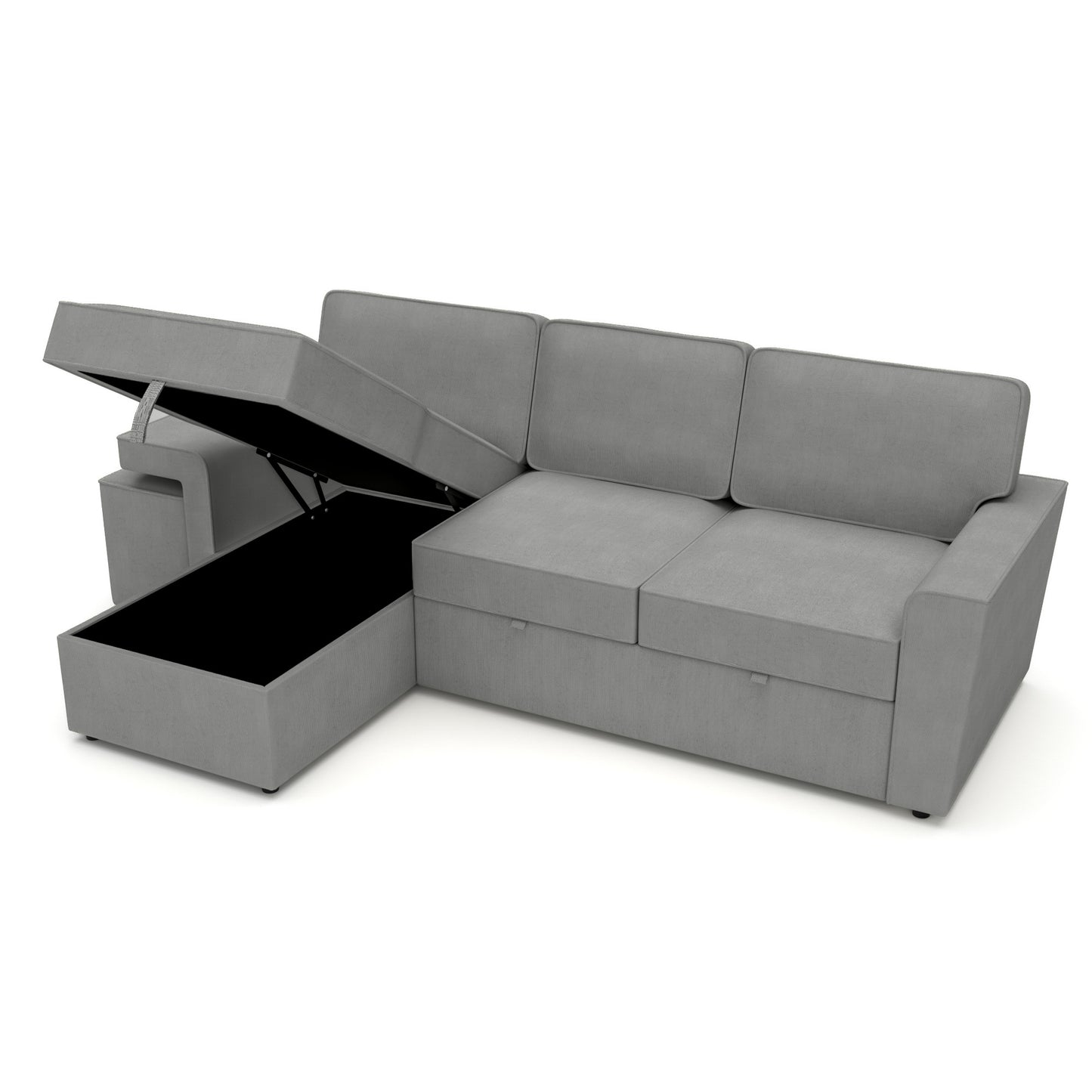 Corner sofa bed Everly DF-019CSB reversible - Graphite