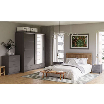 Sliding Door Wardrobe MARSYLIA 208 Graphite