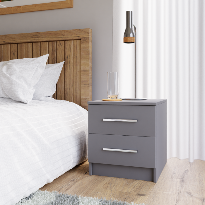 Bedside Table MARSYLIA Graphite