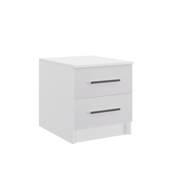 Bedside Table MARSYLIA White Gloss