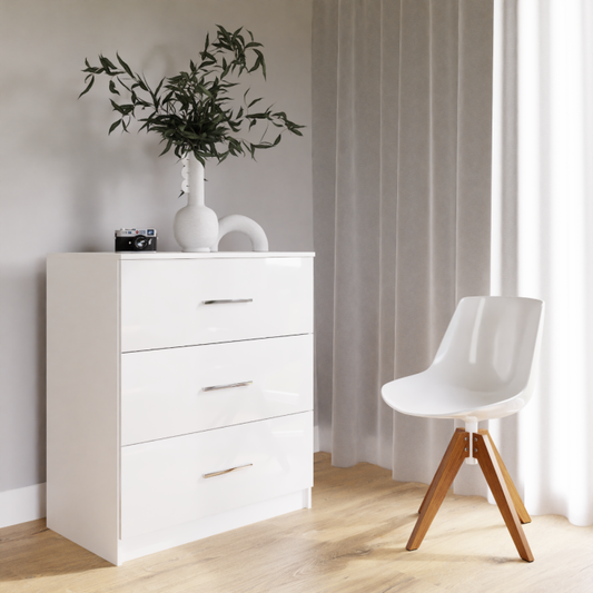 Chest Of Drawers MARSYLIA White Gloss