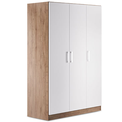 Wardrobe Oakridge DF-CF305WR-3DR-120 - White / Oak