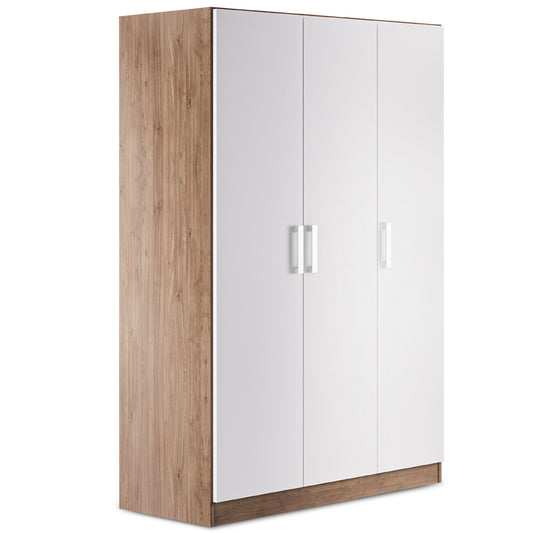 Wardrobe Oakridge DF-CF305WR-3DR-120 - White / Oak
